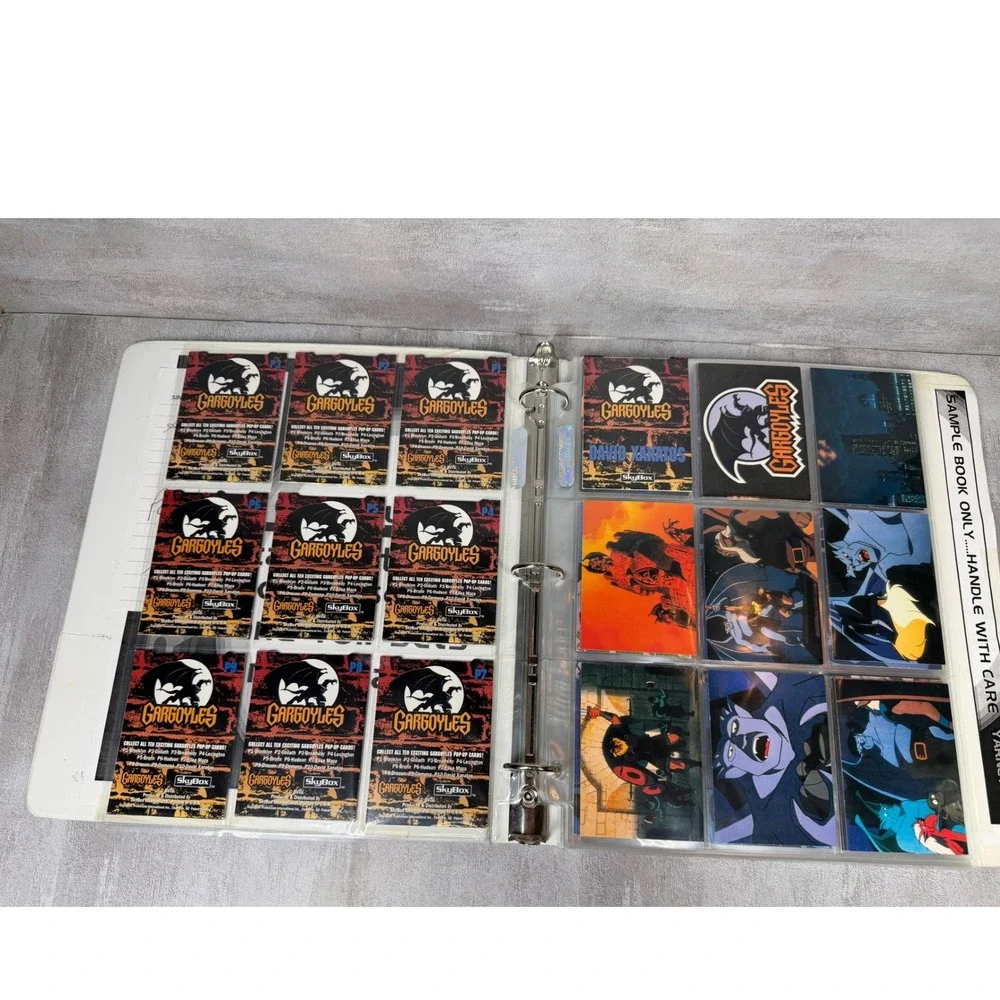 1995 SkyBox Gargoyles Salesmans Sample Binder Complete Set Pop Ups Promo Book